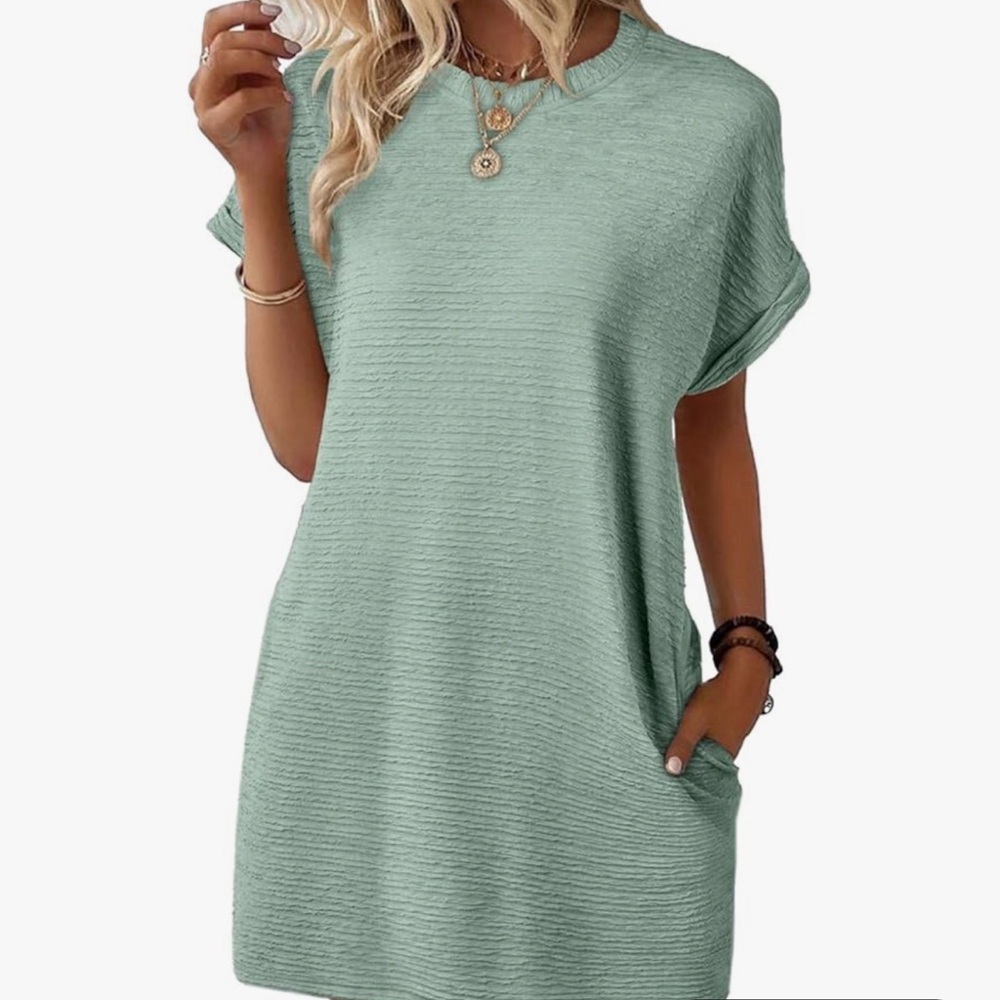 A New Day Women's Short Sleeve Crewneck Tee - Sage Green